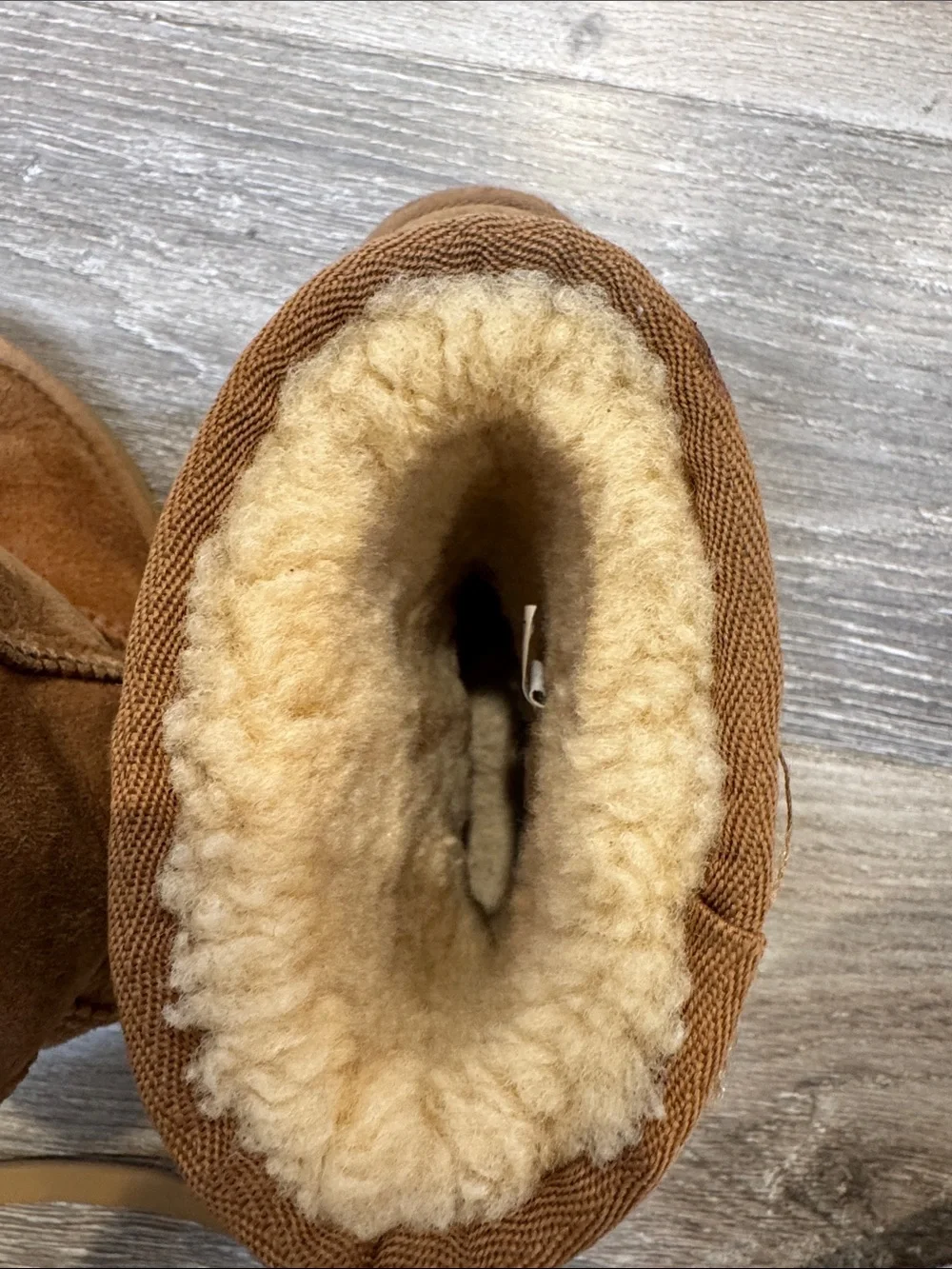 UGG Kids Classic Short Sheepskin Boots - Chestnut/Tan